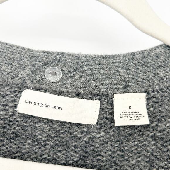 Anthropologie Sleeping On Snow Womens Corby Lodge Knit Wool Blend Cardigan S - Picture 4 of 8